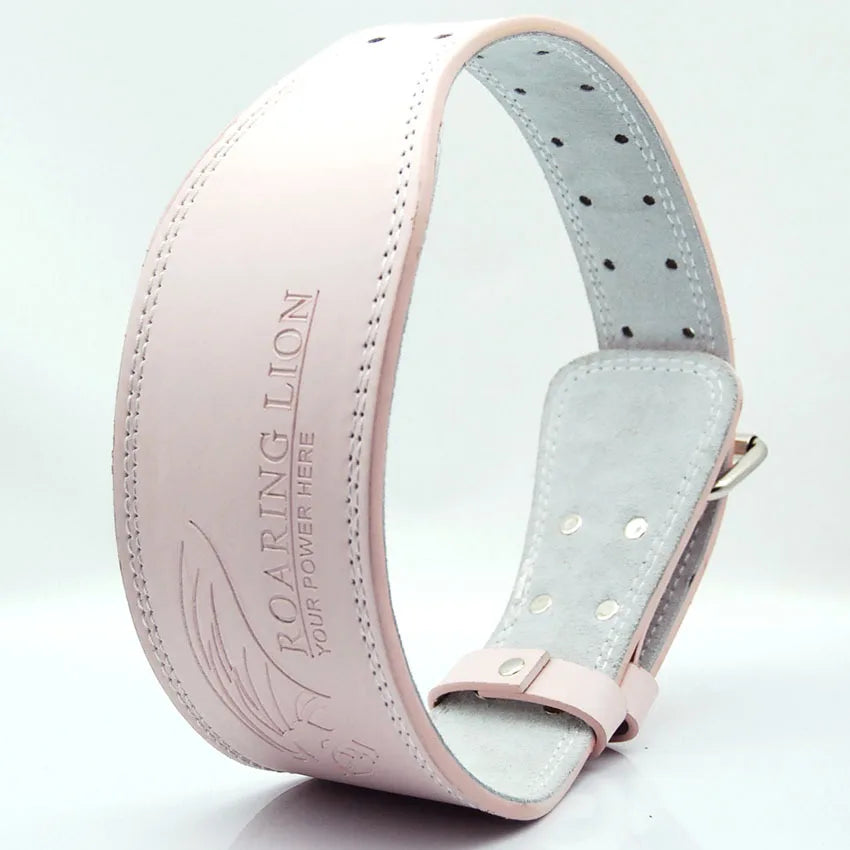 Pink Waist Protection Leather Belt