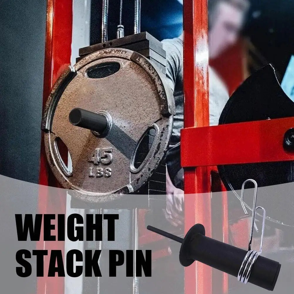 Black Fitness Weight Cable Stack Extender Pin Replacement